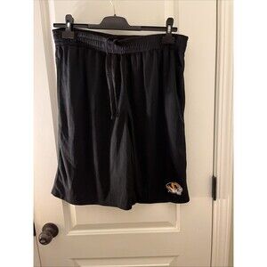 Mizzou Missouri Tigers Basketball Shorts Drawstring Pockets Men's Black Size L